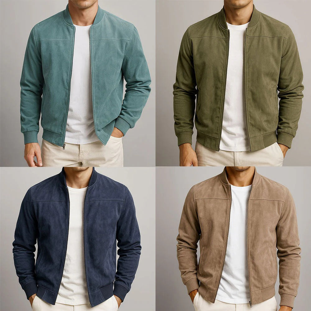 Kaltberg - Chaqueta con aspecto de ante para hombre