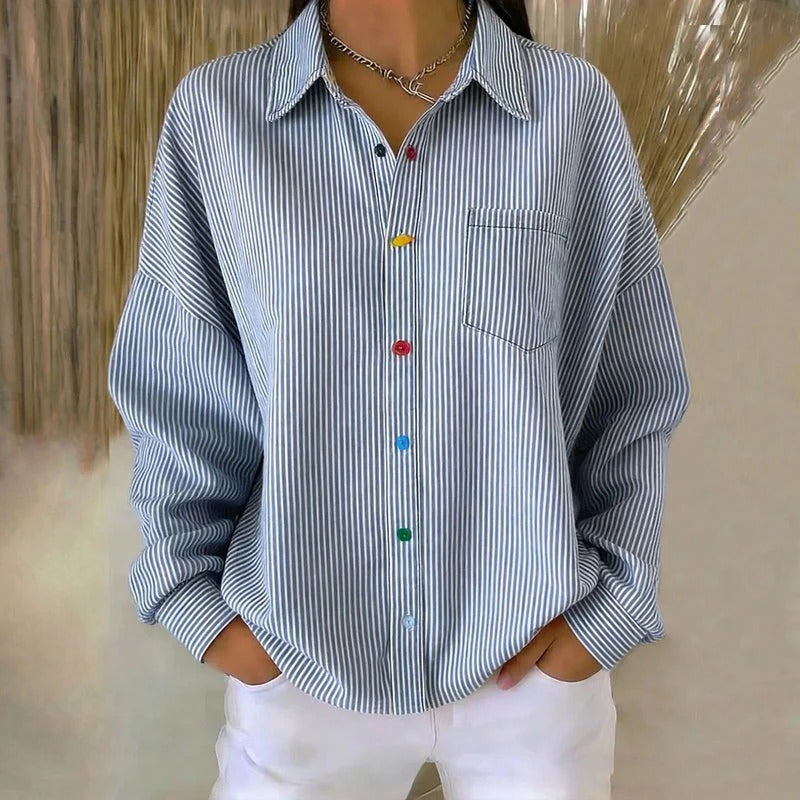 Elisa - Blusa informal a rayas