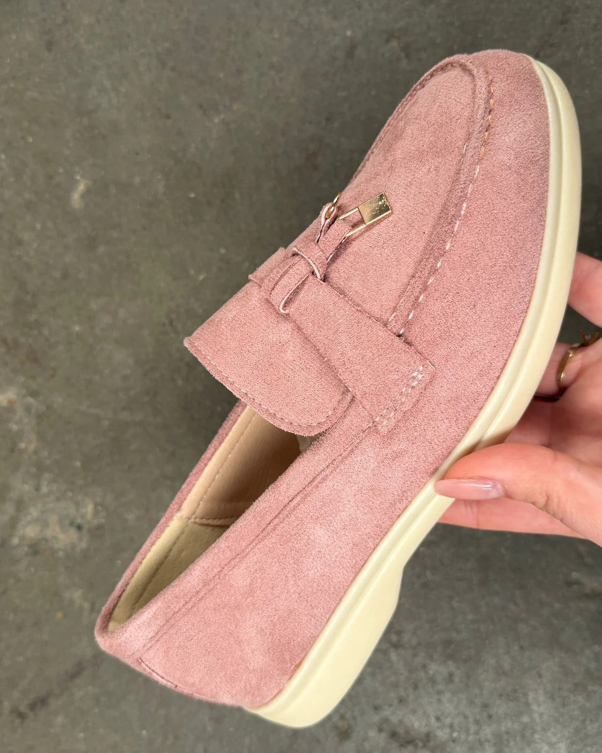 Andrea- Mocasines Rosa
