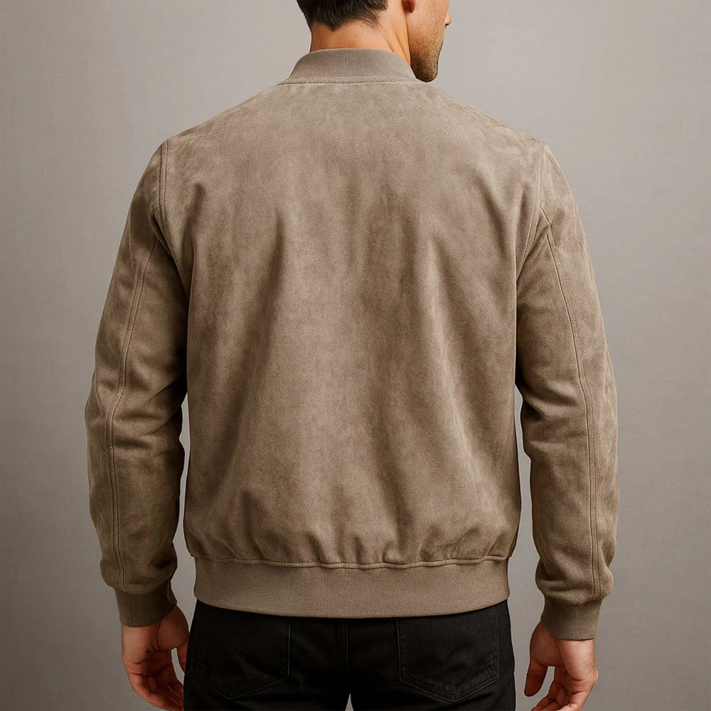 Kaltberg - Chaqueta con aspecto de ante para hombre