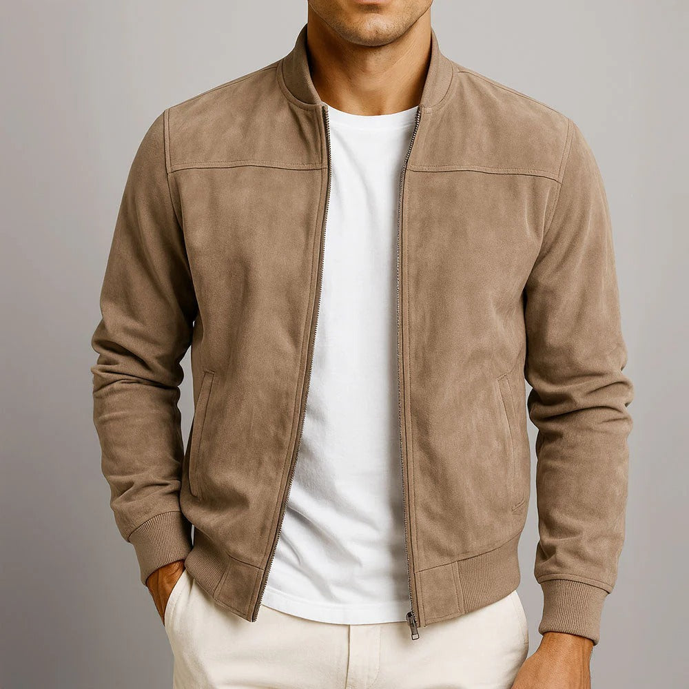 Kaltberg - Chaqueta con aspecto de ante para hombre