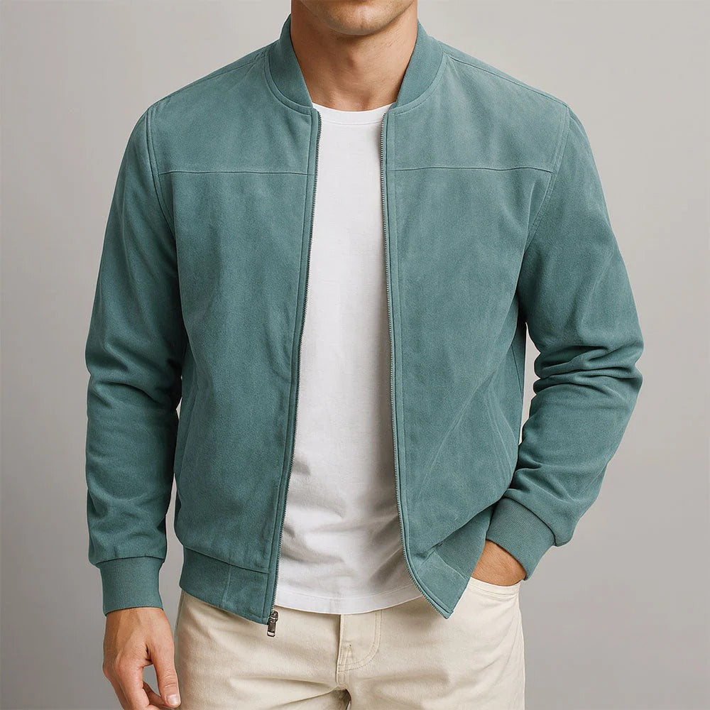 Kaltberg - Chaqueta con aspecto de ante para hombre