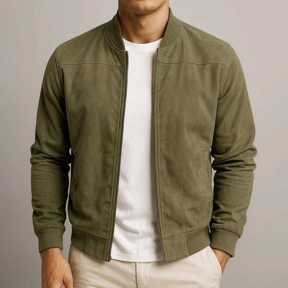Kaltberg - Chaqueta con aspecto de ante para hombre