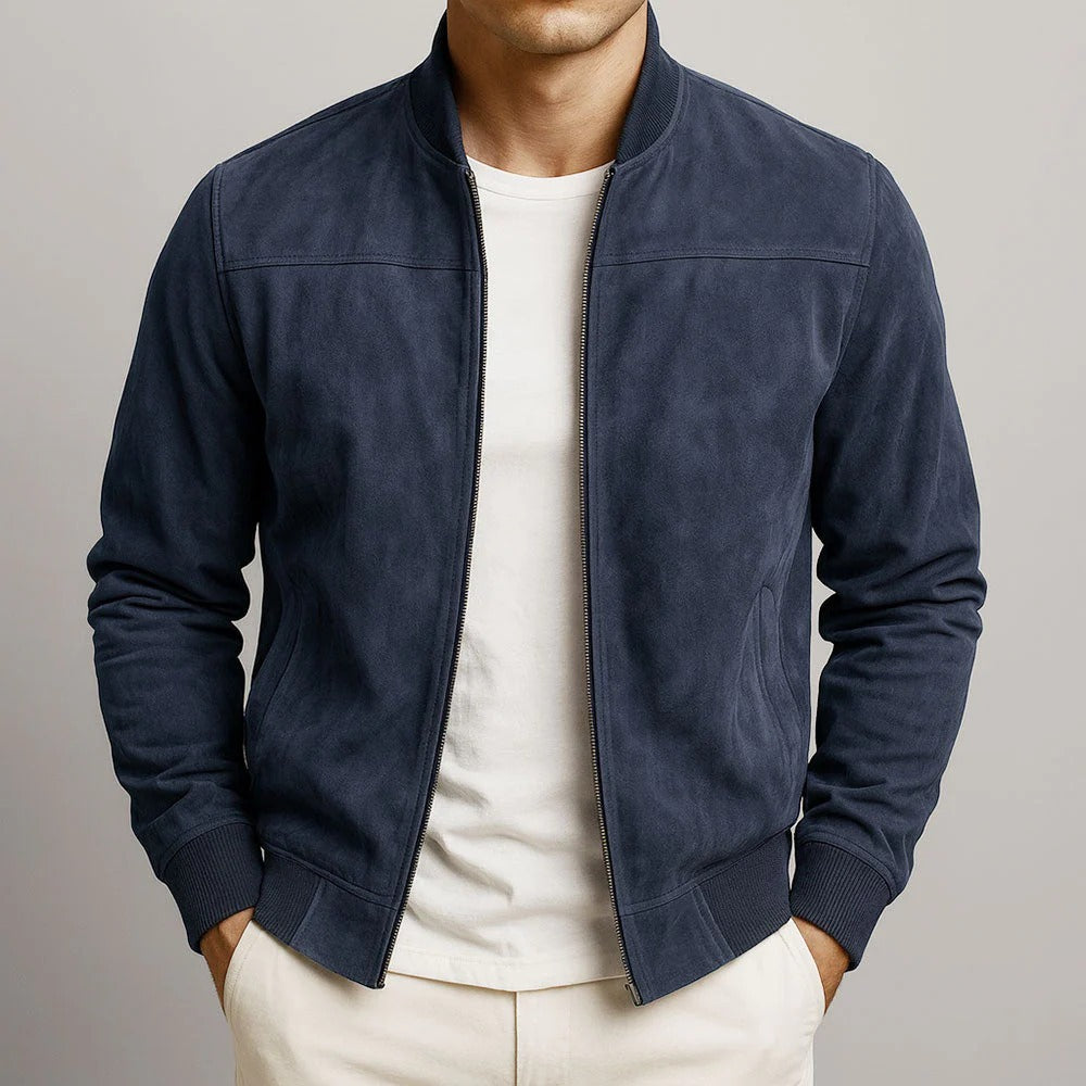 Kaltberg - Chaqueta con aspecto de ante para hombre