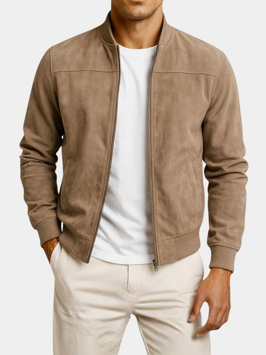 Kaltberg - Chaqueta con aspecto de ante para hombre